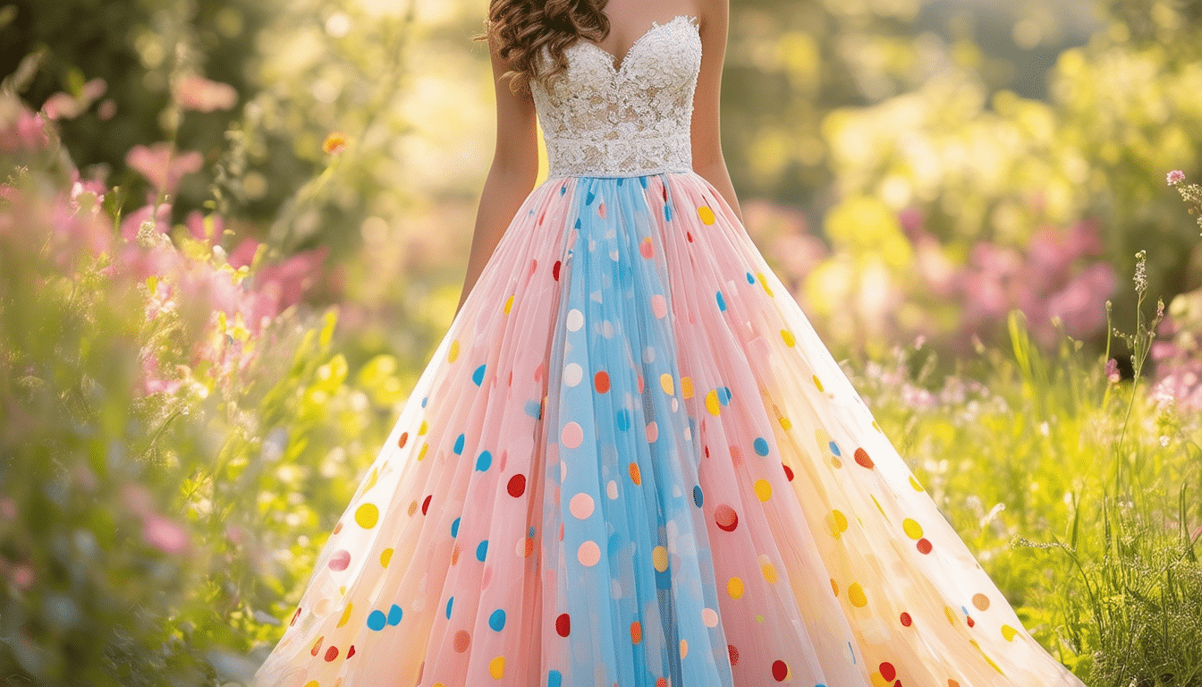 Élégance estivale : La robe à pois parfaite pour un mariage